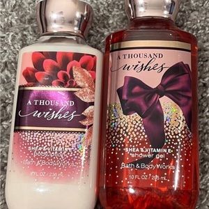 Bath and Body Works Lotion and shower gel set